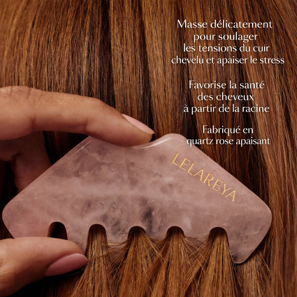 Peigne Gua Sha revitalisant pour le cuir chevelu